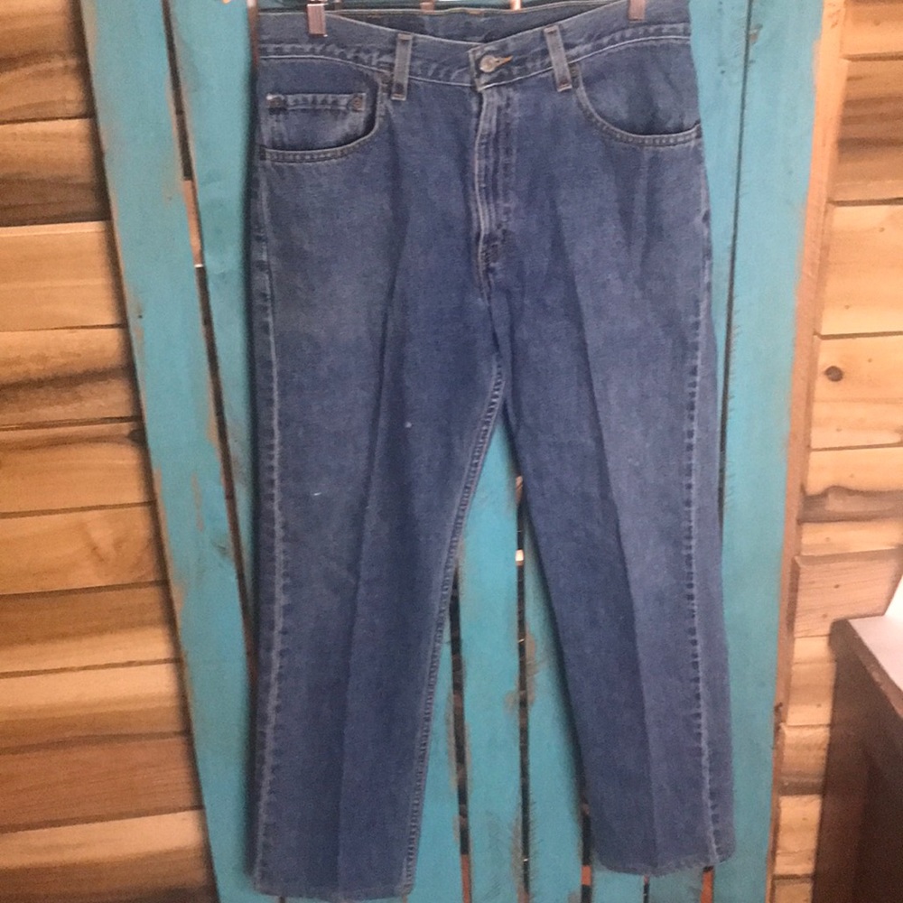 Vintage Levi’s Straight leg jeans tag size 32x32 (altered to 32x29) distressed